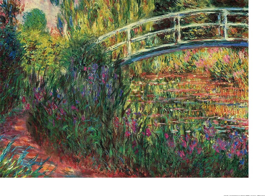 Claude Monet Kunstdruck Bild - Le Pont Japonais (60 x 80 cm)