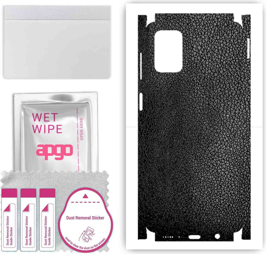apgo Rückseite + Seiten Schutzfolie, Skin, kompatibel mit Samsung Galaxy M51, Hinten Displayschutzfolie aus Vinylfolie, kratzfest, einfache Montag...