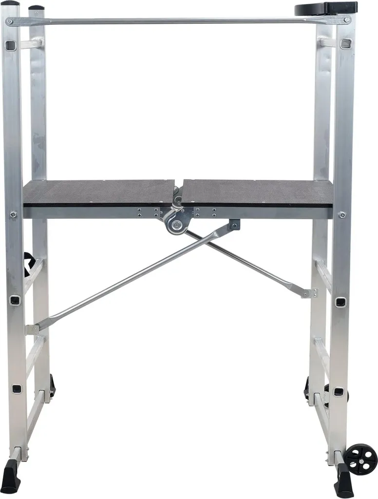 Plateforme de travail pliante 154 cm, échafaudage compact polyvalent - 4