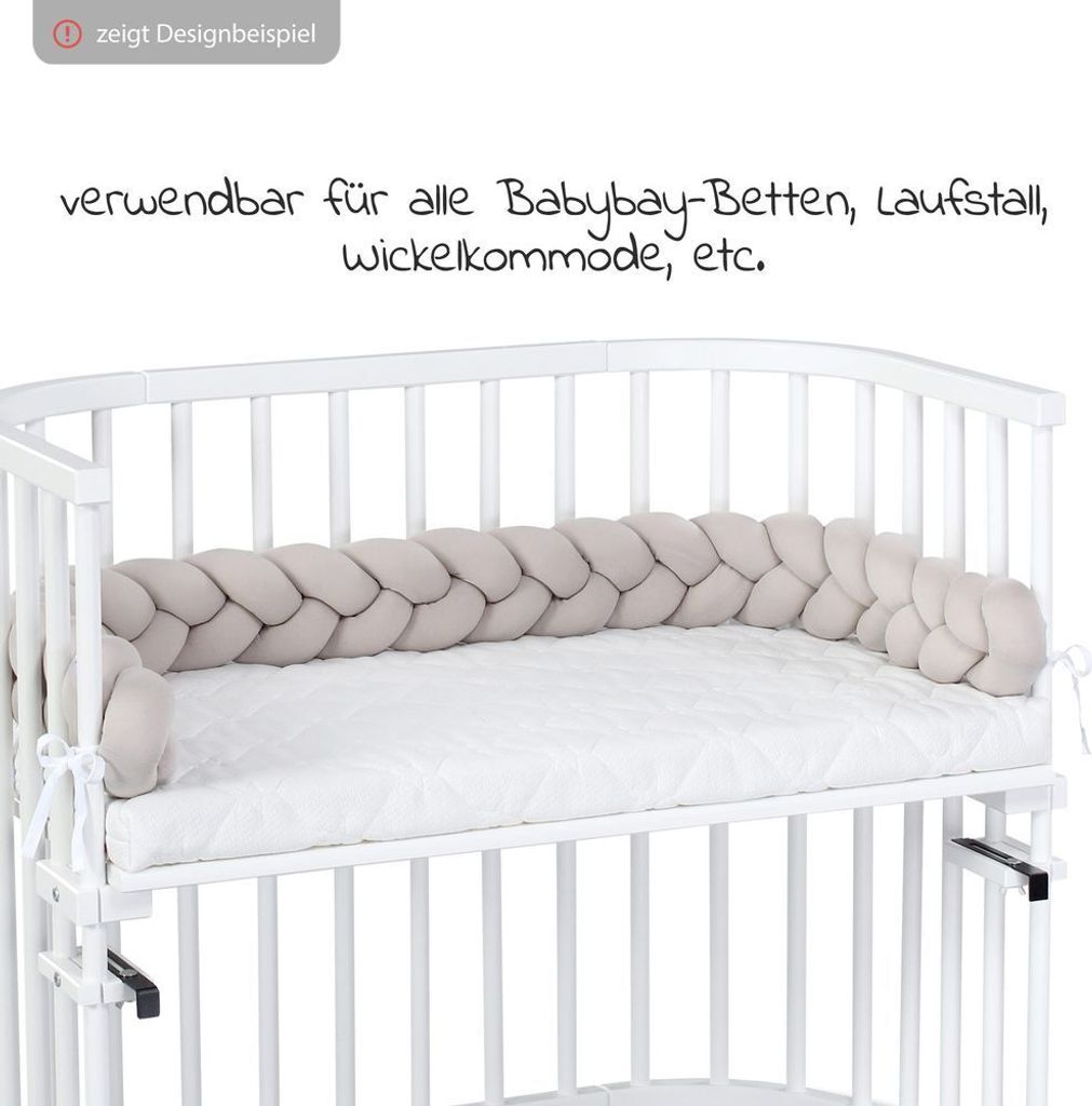 babybay Nestchenschlange geflochten für alle Beistellbetten Produktbild 6
