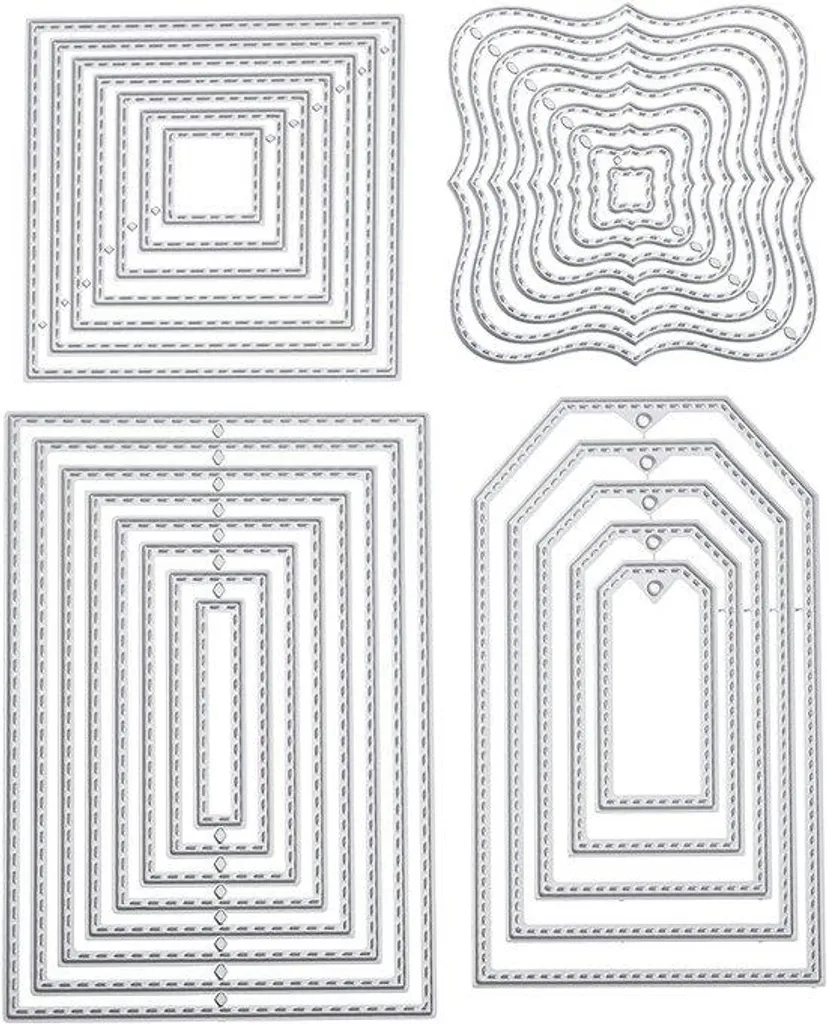 Réussissez vos tracés de scrapbooking avec ce kit géométrique 4 pièces