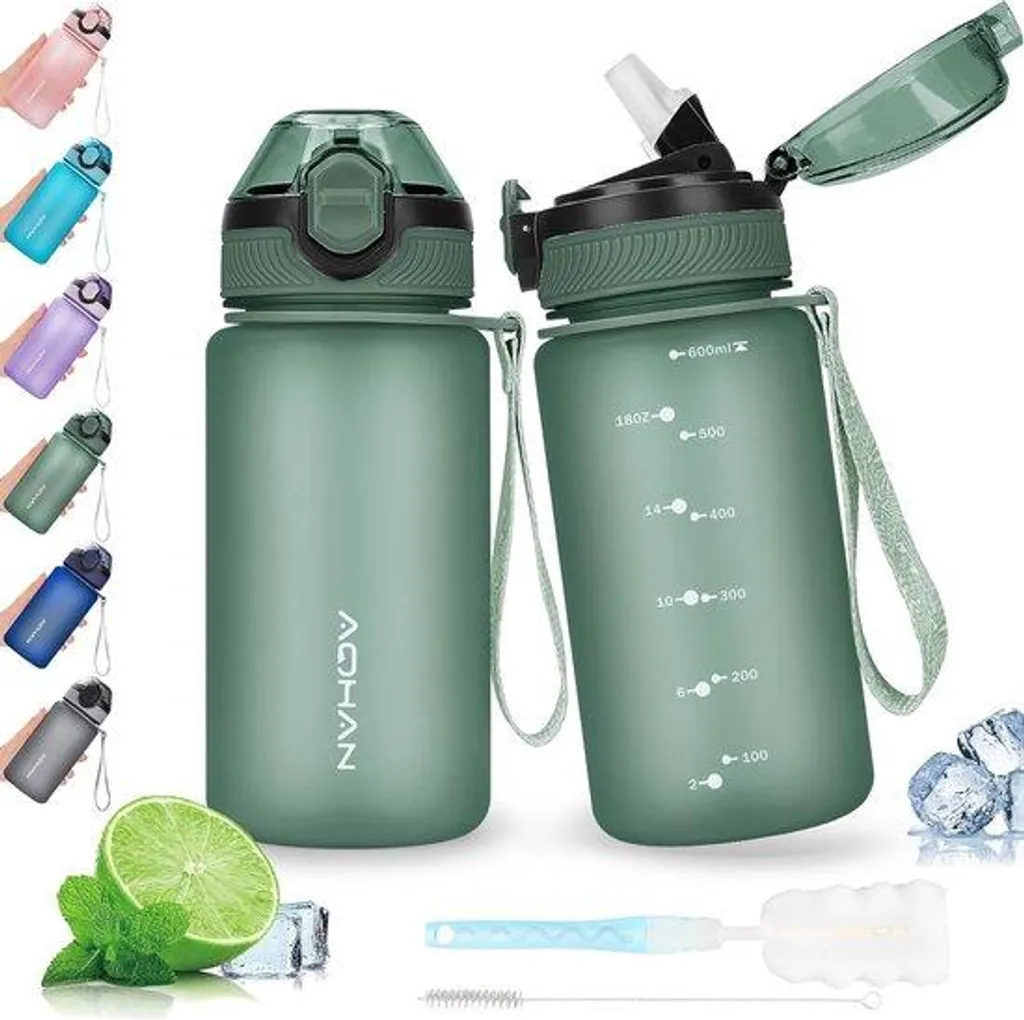 Bouteille d'eau 600 ml sans BPA lavable en machine pour une hygiène saine