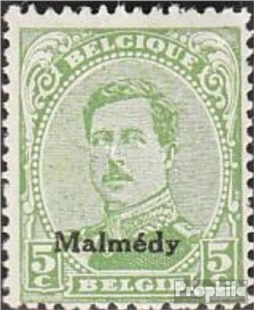 Briefmarken Belgische Post Malmedy 1920 Mi 3A I gestempelt Albert I.