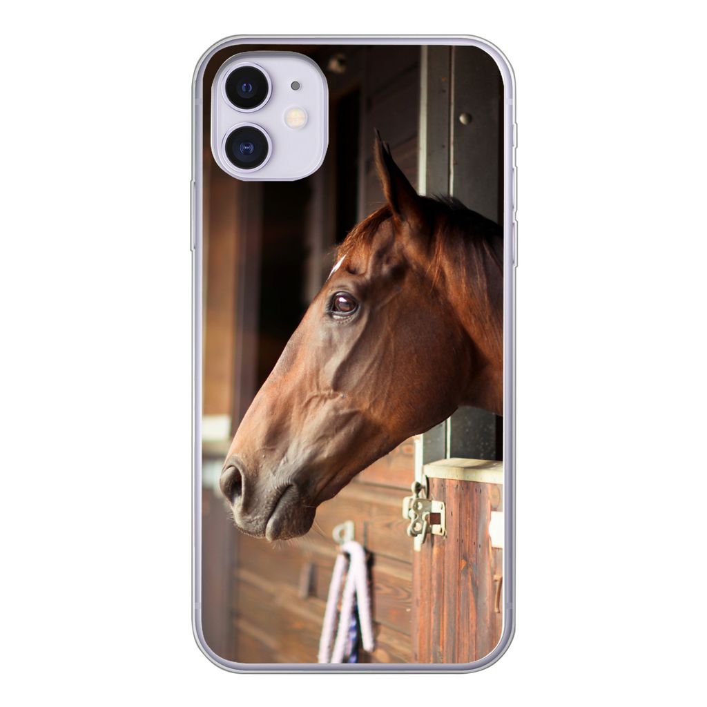 MuchoWow® Handyhülle Schutzhülle Hülle für iPhone 11 Pferd Produktbild 