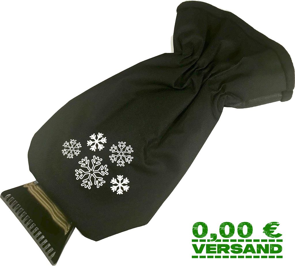 Glart 44EH Professioneller Autoscheiben Eiskratzer mit wärmendem Handschuh