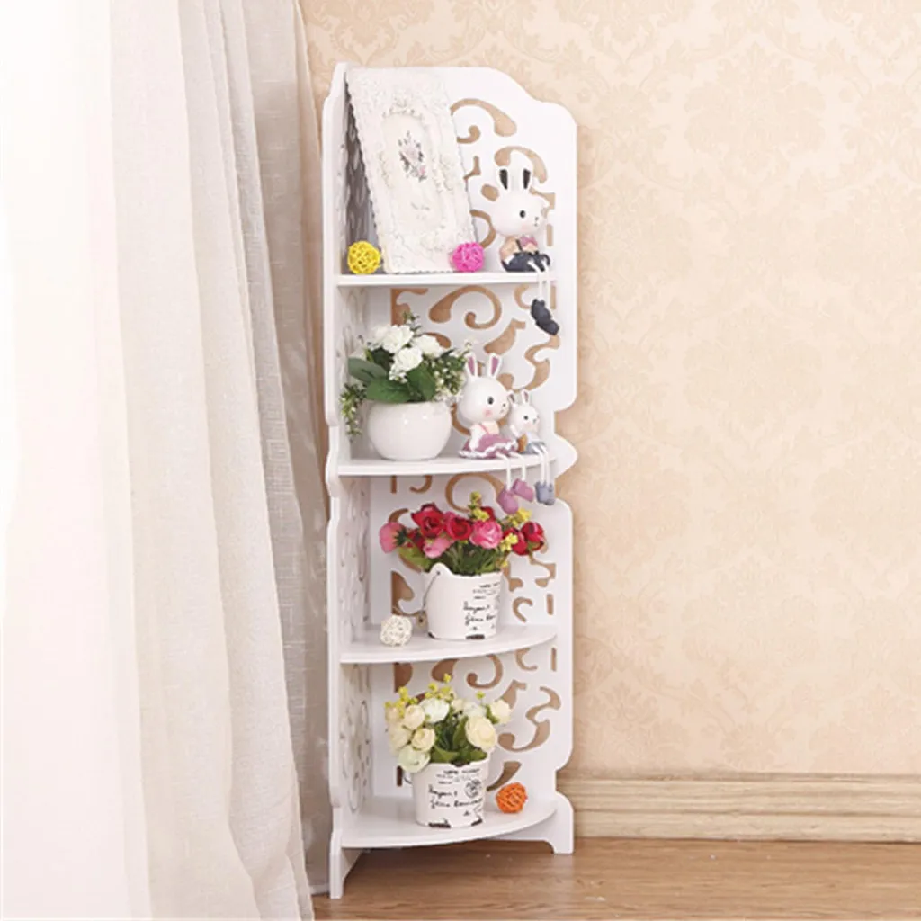 Serviteur de douche d'angle blanc durable - Étagère murale sanitaire - 5