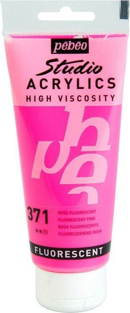 Fluoreszierende Acrylfarbe - Rosa - 100 ml