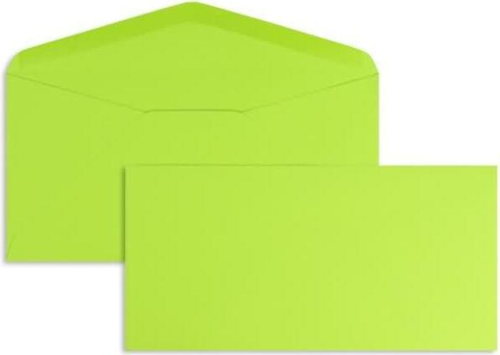 Briefumschläge DINlang 120g/qm gummiert VE=100 Stück lindgrün