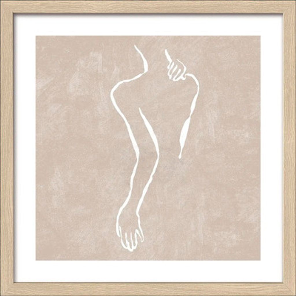 Gerahmtes Bild Line Drawing Act III 33x33 cm