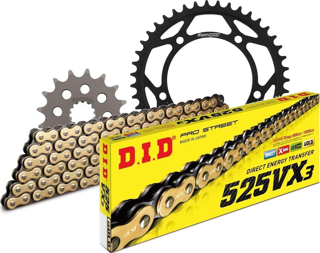 DID Kit Stahl SUZUKI GSX-R 600 06-07 16-43-114 DID525VX3(G&B) Niet