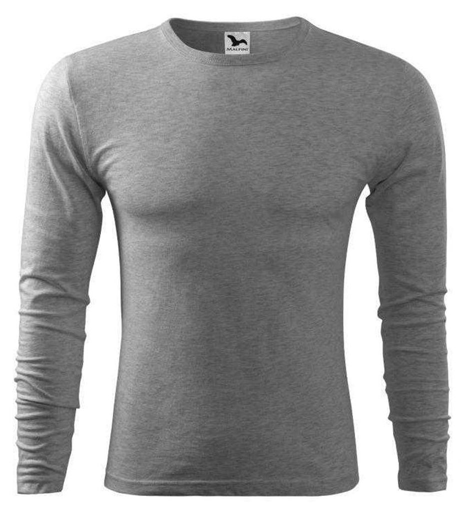 Adler - T-Shirt für Herren, Anliegend, Langärmlig PP10111 (M) (Grau)