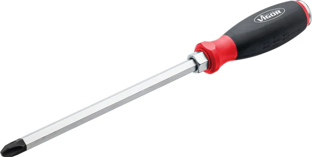 Tournevis de mécanicien VIGOR PH4 pour vis grippées avec tête à frapper