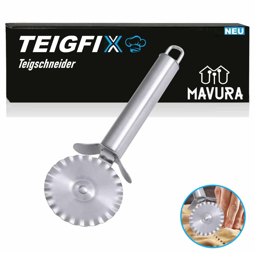 TEIGFIX Edelstahl Teigschneider Teigtaschenrad Produktbild 