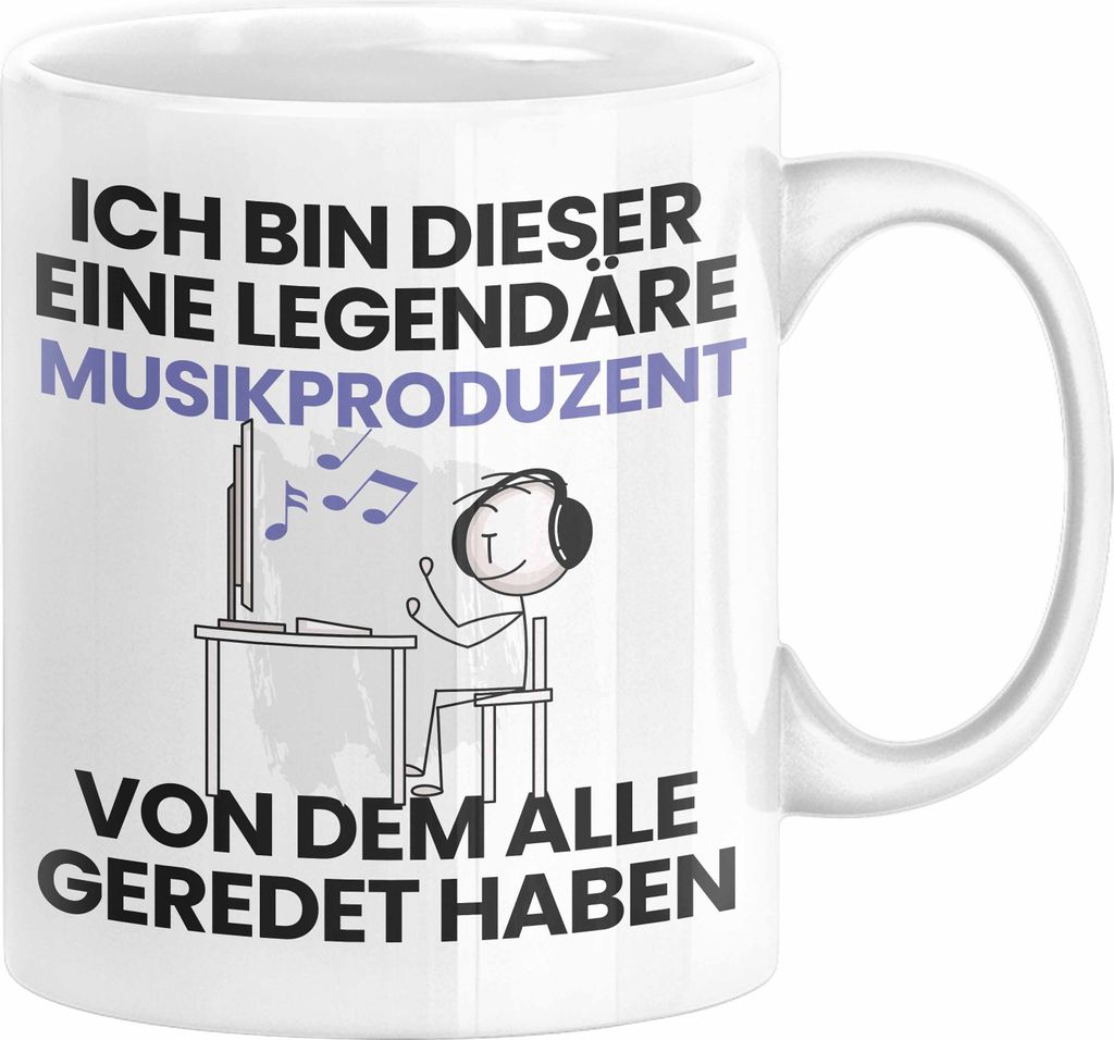 Musikproduzent Geschenk Tasse Lustige Geschenkidee Geburtstag für Musikproduzent Ich Bin Dieser Legendäre Musikproduzent Von Dem Alle Geredet Hab...