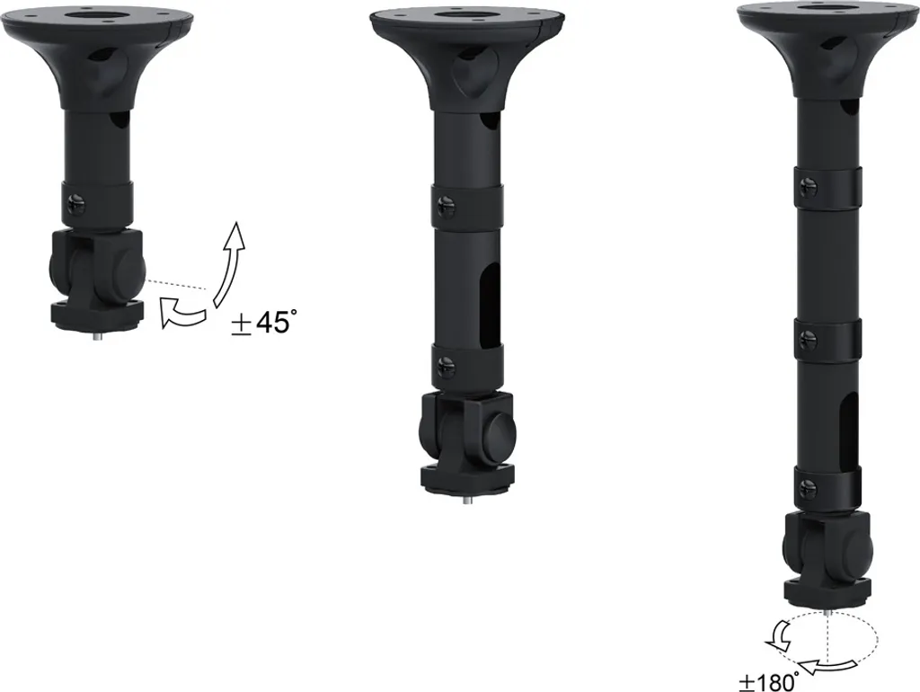 Support Plafond Vidéoprojecteur Orientable et Inclinable ROLINE