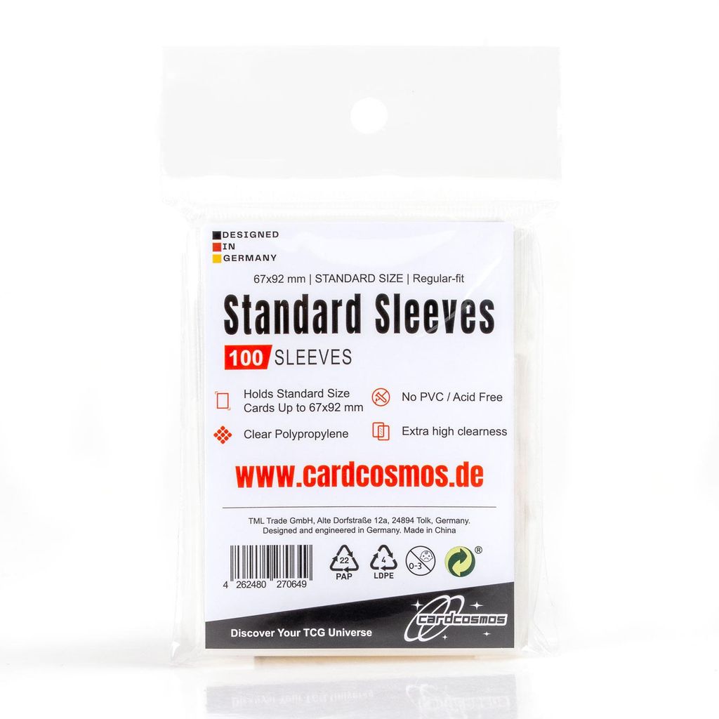cardcosmos - Standard Soft Sleeves / Kartenhüllen | 100stk Produktbild 