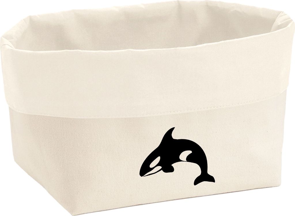 Huuraa Organizer Orka Killerwal 8 Liter Large Canvas Baumwolle Utensilo Geschenkidee