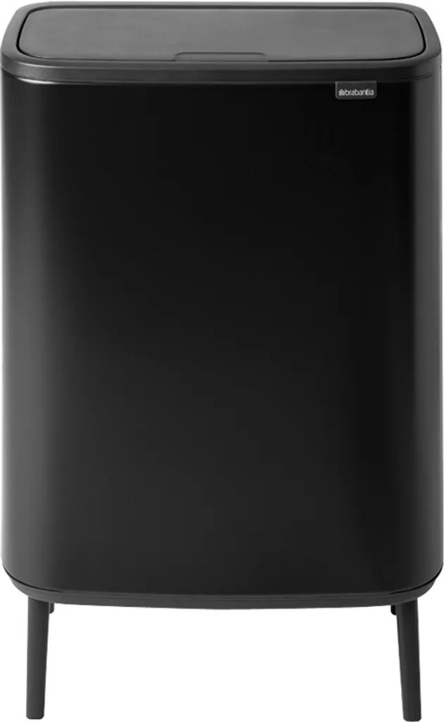 Fini le Mal de Dos avec la Poubelle Haute Bo Touch Bin Hi 60L Noir