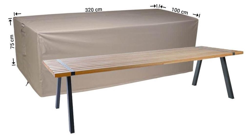 Raffles Covers Raffles Covers Gartentisch-Schutzhülle | Atmungsaktiv | Wasserdicht | UV-beständig | Doppelnähte | Elastischer Kordelzug - Farbe:...