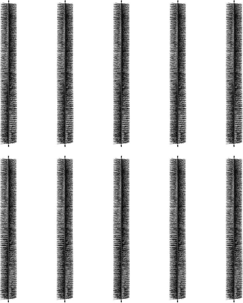 Dachrinnenbürste, 9 m Gesamtlänge, 110 mm Durchmesser, Dachrinnenreinigungswerkzeug, bodennahe Dachrinnenbürste, Laubschutz für 12,7 cm Dachrin...