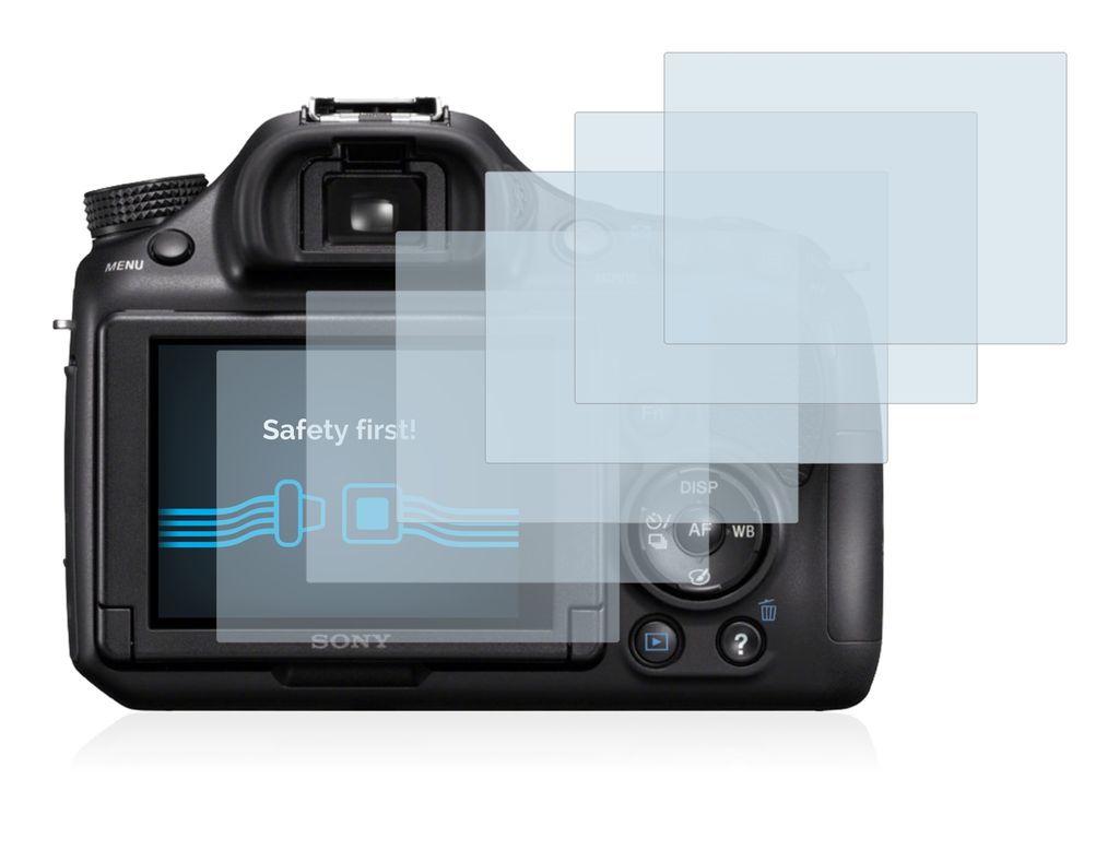 6x Savvies Schutzfolie für Sony Alpha 6600 Klar Transparent Displayschutzfolie 