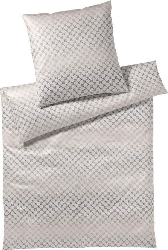 JOOP! Mako-Satin-Bettwäsche-Garnitur Cornflower Gleam Farbe Stone Größe 140x220+70x90cm