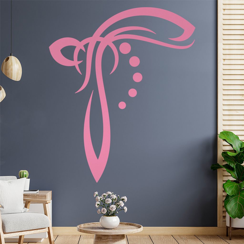 Blätter - Linien Punkte Wandtattoo in 6 Größen - Wandaufkleber Wall Sticker - Dekoration, Küche, Wohnzimmer, Schlafzimmer, Badezimmer