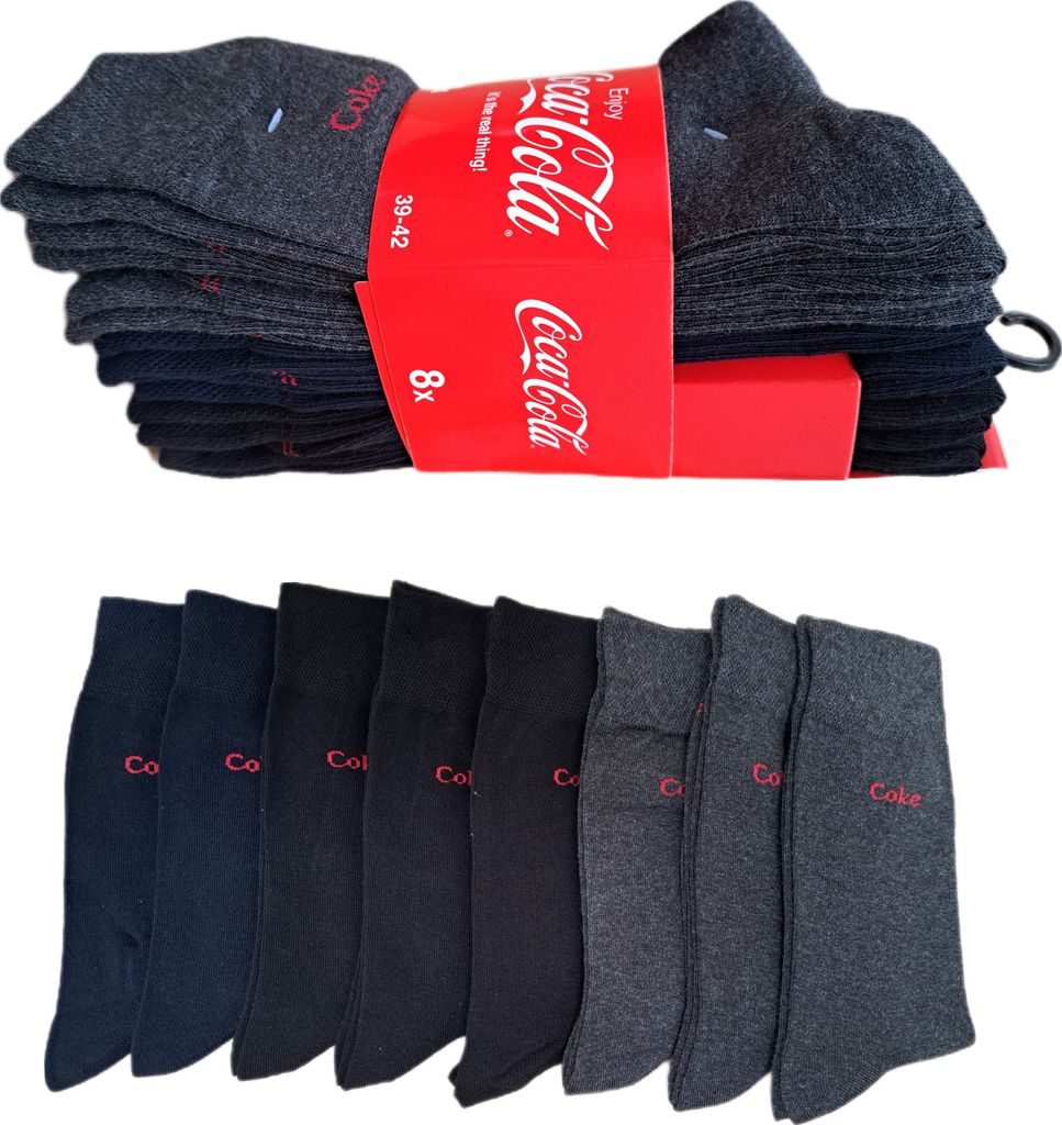 Coca Cola 16 Paare Herren Business Socken für Freizeit und Produktbild 
