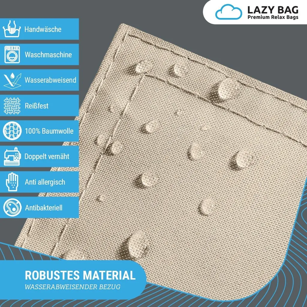 Lazy Bag Junior Beige: La Poltrona Sacco per i Piccoli di Casa - 3