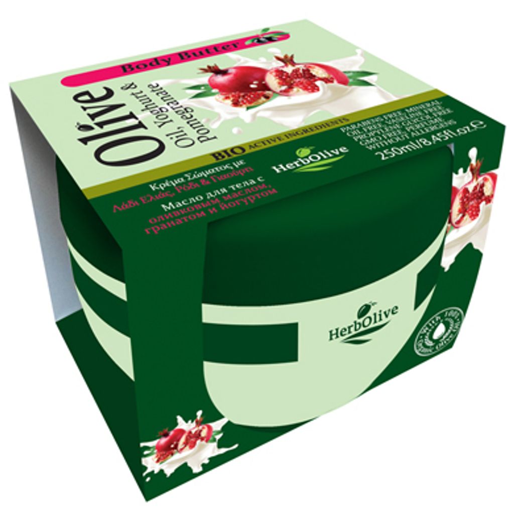 Burro corpo Herbolive olio d'oliva, yogurt e melograno Immagine del prodotto 