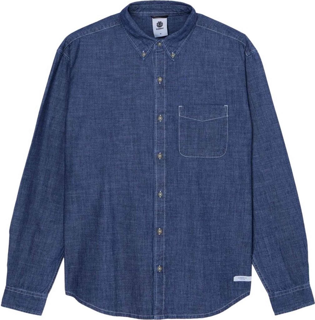 Element Shirt ELYWT00192-BHD0 in Dusty Blue - Solid color size medium