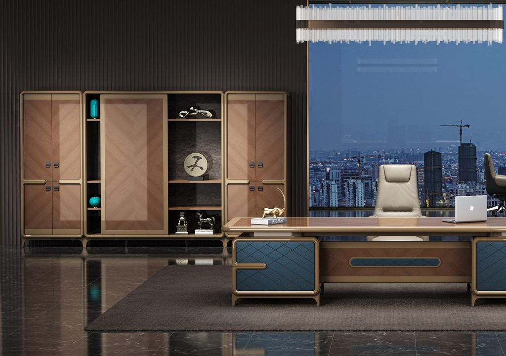 Dreiteiliges Schrank-Set für Büro – funktional und modern