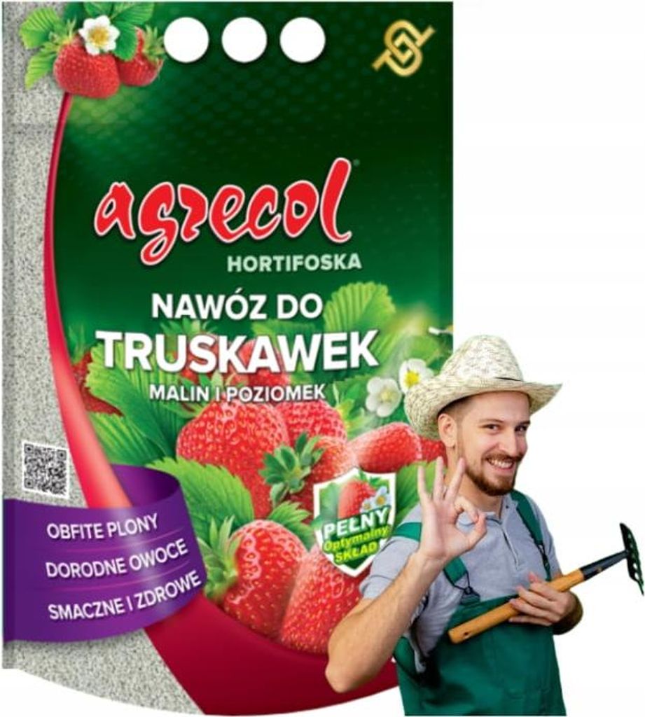 Hortifoska Dünger für Erdbeeren, Himbeeren und Walderdbeeren 1kg