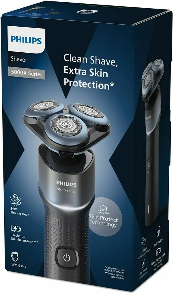 Rasoir Électrique Rechargeable Philips X5006/00 Utilisation à Sec - 2