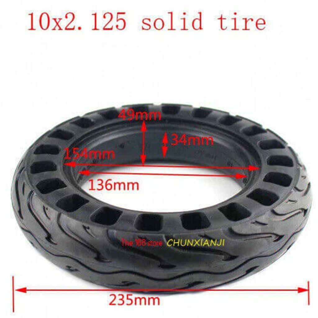 Bluewheel IX500 Vollgummi Reifen Soflow SO6 10x2.125 Produktbild 
