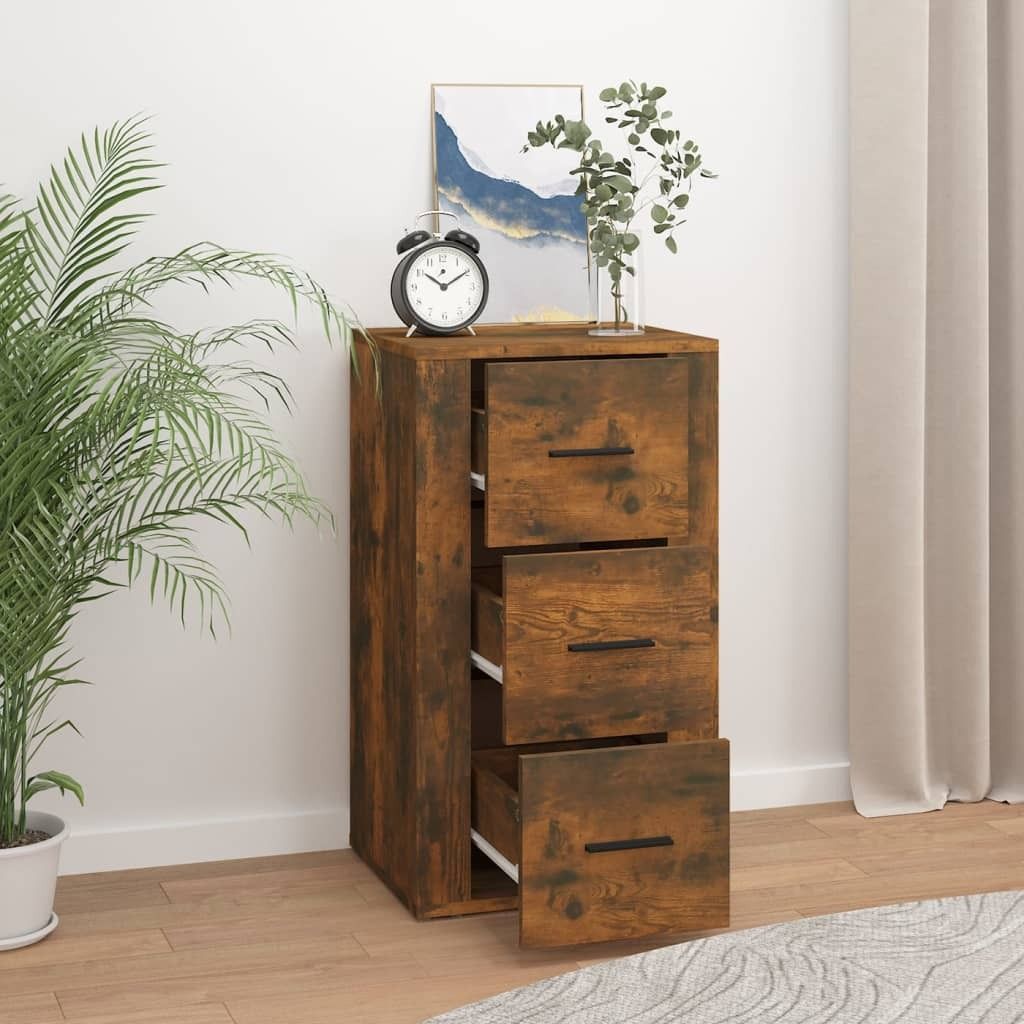 Maison Exclusive - Sideboard Räuchereiche 40x33x70 cm Holzwerkstoff