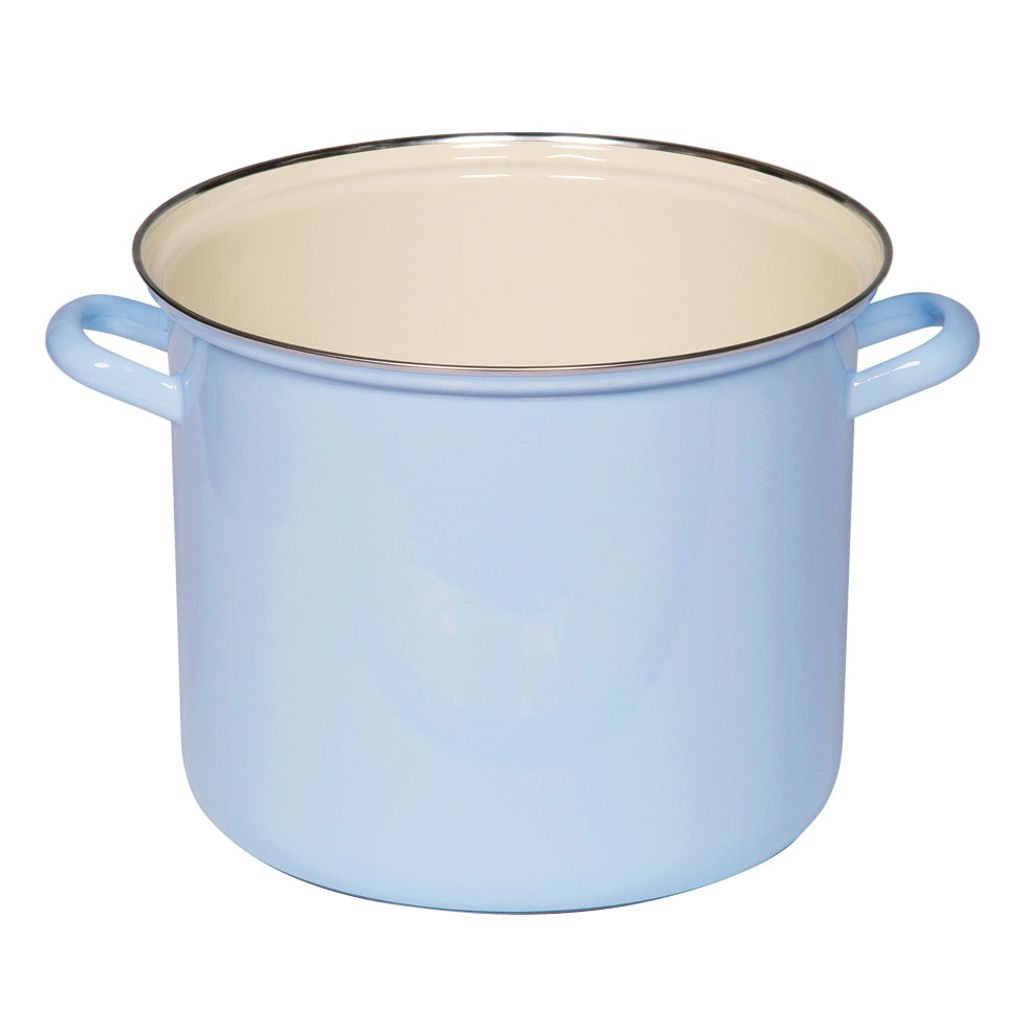 Garnek Riess z chromowaną obręczą Ø24cm 8L Emalia w kolorze Zdjęcie produktu 