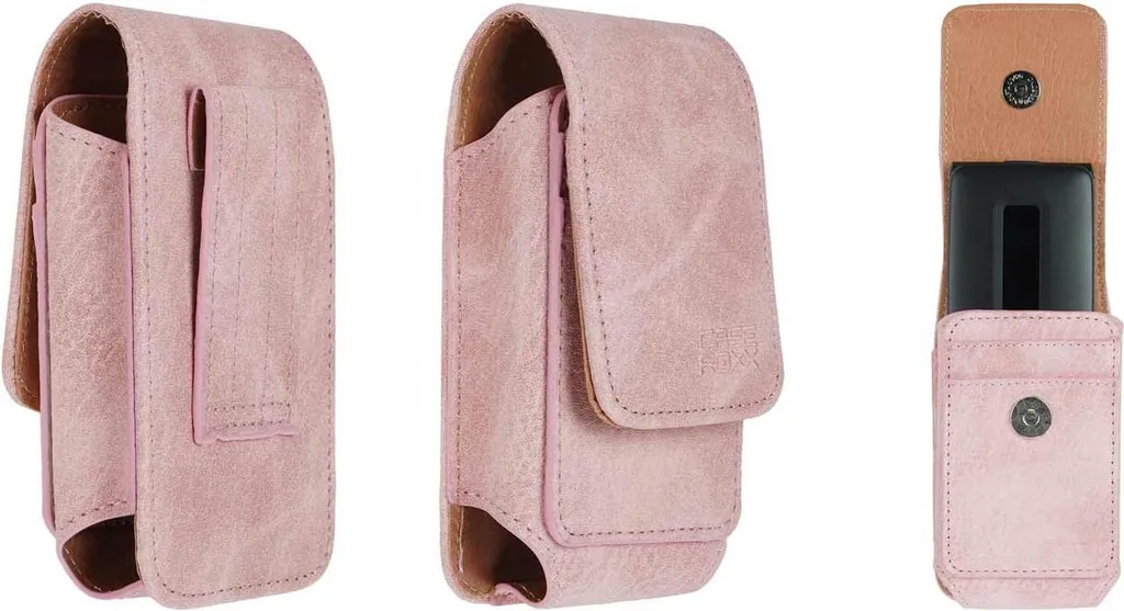 Borsa Outdoor caseroxx SPC Titanio | Clip 360° e Pelle Genuina