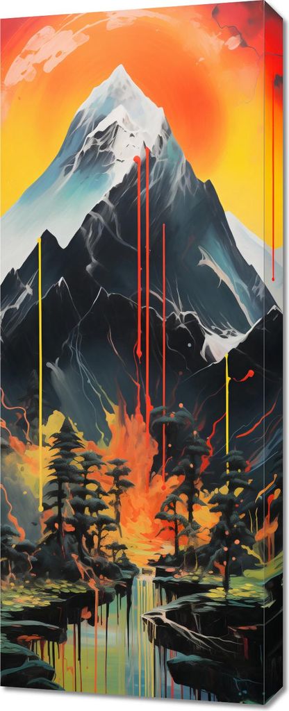 Bild 40x100cm Bergalchemie