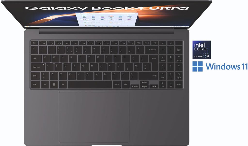 Samsung Galaxy Book4 Ultra (16", Intel Core Ultra 9, 32 GB, RTX 4070), Intel Core Ultra 9, 40,6 cm (16"), 2880 x 1800 Pixel, 32 GB, 1 TB, W...