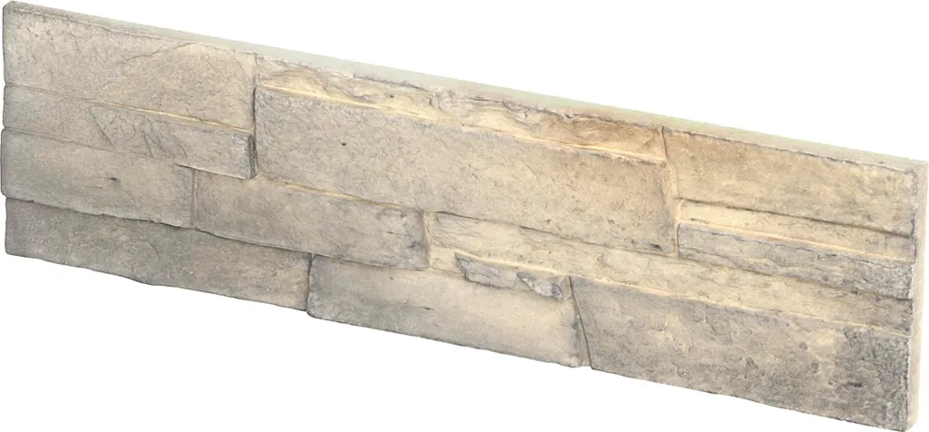 Revêtement Mural Pierre Fosillo Sable 33x9,2cm : Relief et Texture - 2
