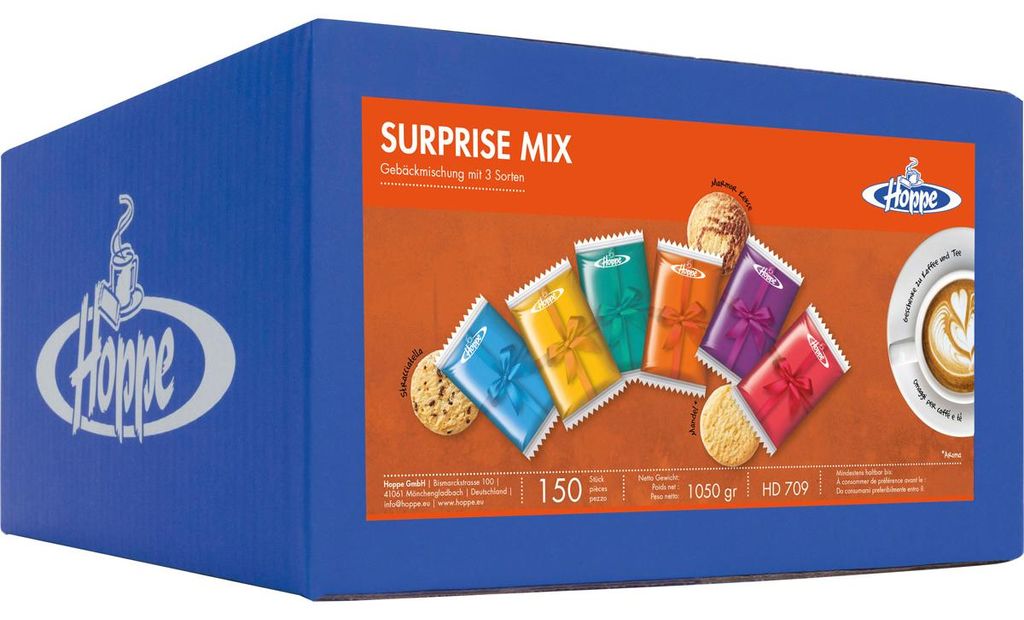 Hoppe Surprise Mix Mischung 150 einzeln verpackte Kekse Produktbild 