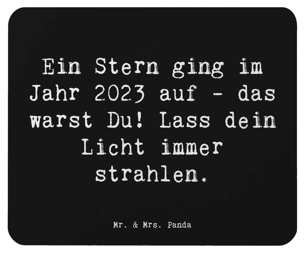 Mr. & Mrs. Panda Mauspad Spruch 2023 Geburtstag Stern - Produktbild 