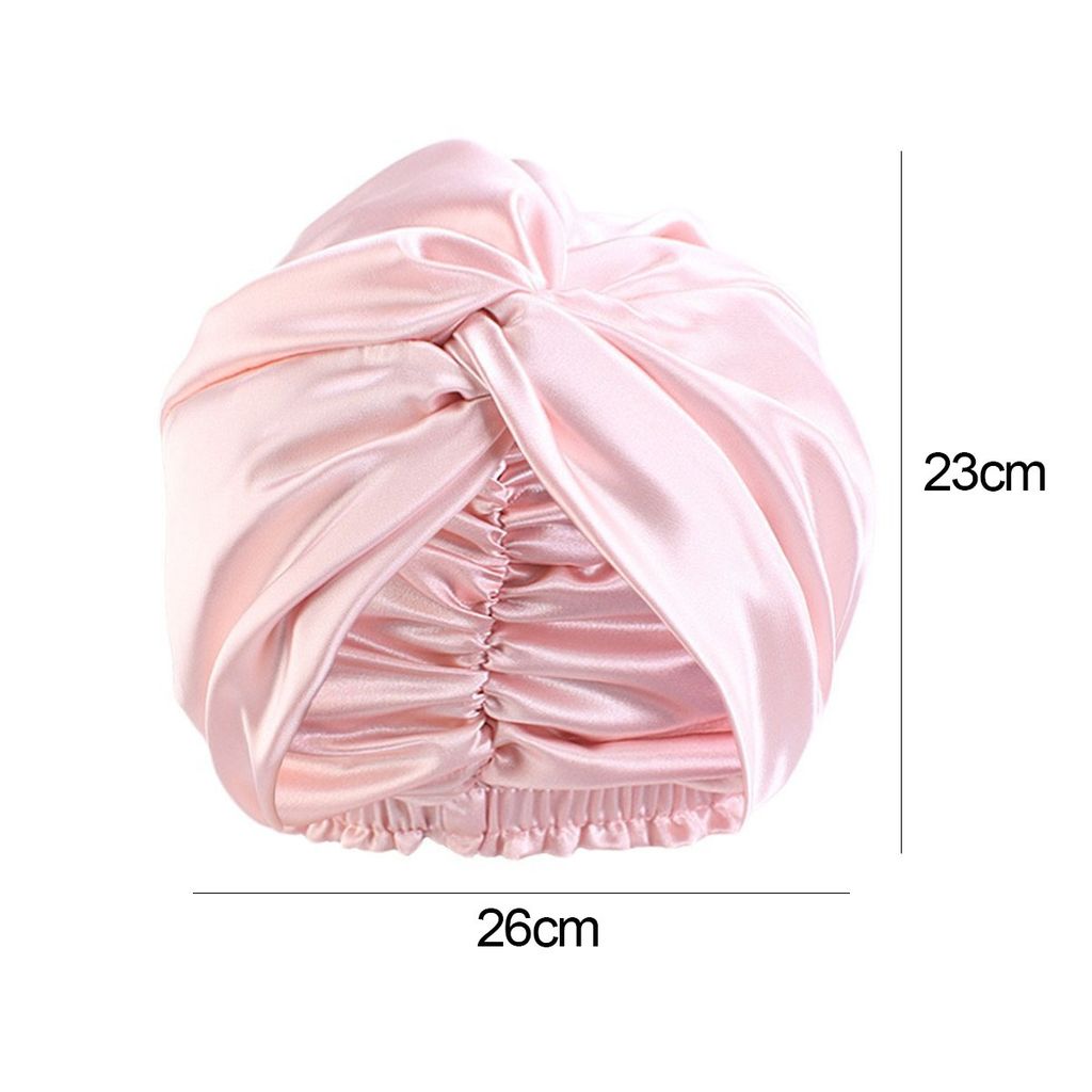 HSTWODE Schlafmütze Verstellbar - Weiche Beauty Cap Mit Gummizug, 58cm, Für Frauen
