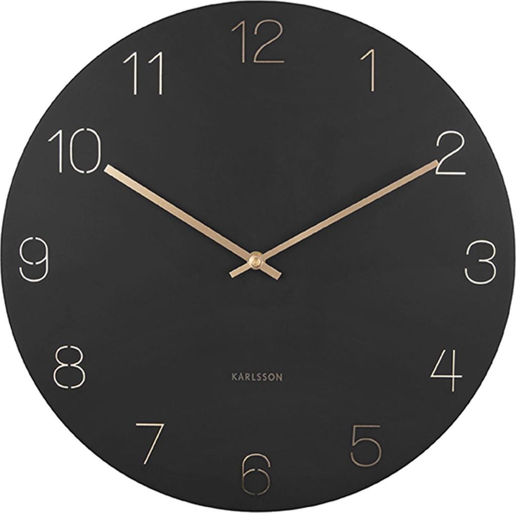 Karlsson KA5762BK - Horloge murale Charm Image du produit 