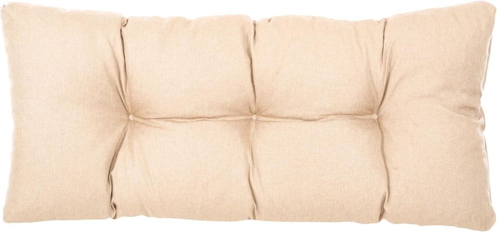 Best Wool rückenlehne für palettenkissen, wetterfestes europaletten polster mit Polyurethanflockfüllung – beige 60x40 cm