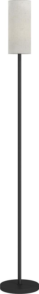 Stehlampe, Schirm in Leinenoptik, Metallstange, Produktbild 