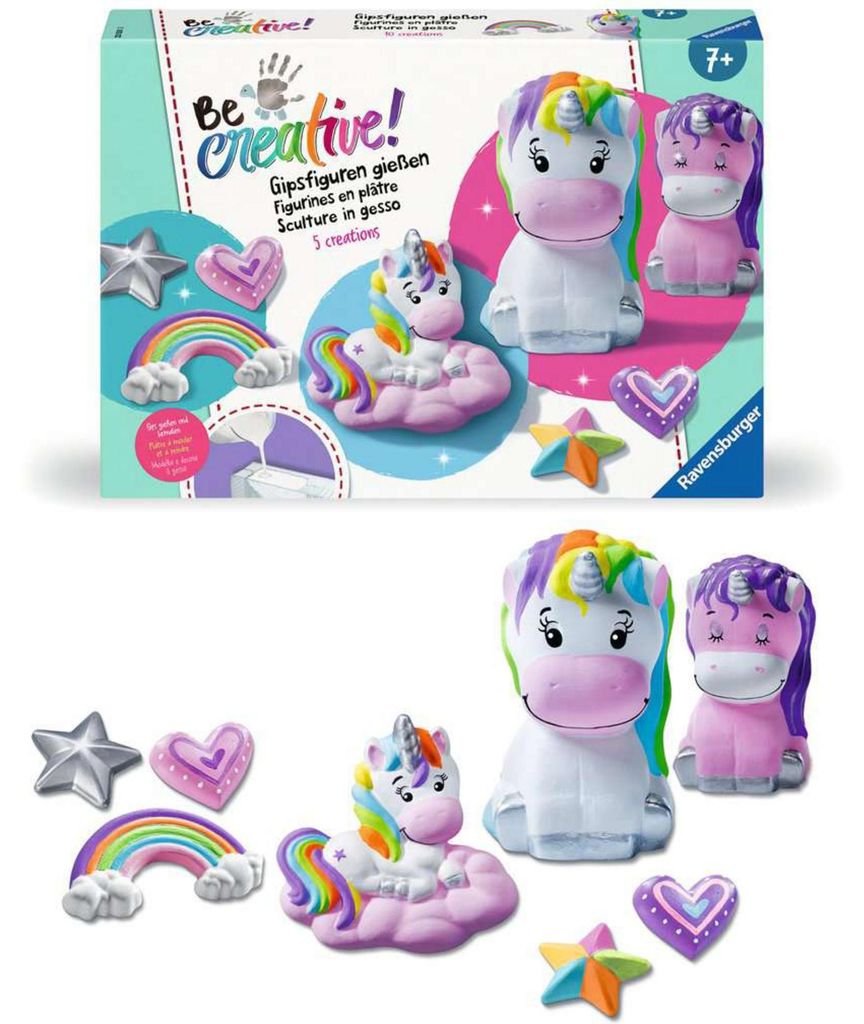 Bastelset Gipsgießen Einhorn Ravensburger 25531 Produktbild 