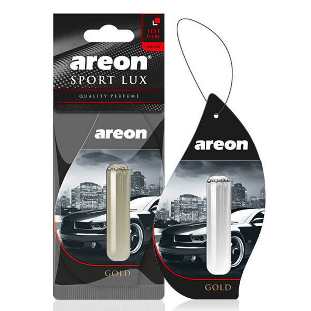 Areon Sport LUX Odwieacz do samochodu Gold, 1 sztuka Zdjęcie produktu 