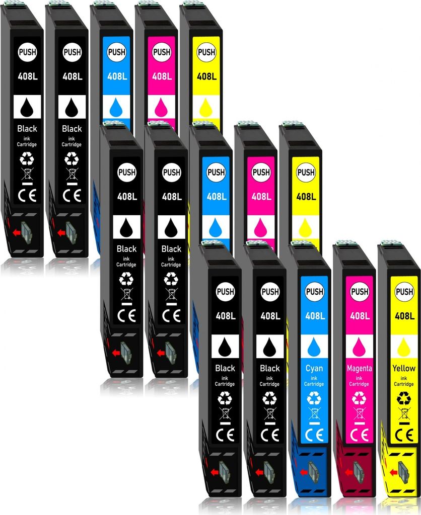 15er Pack Druckerpatronen 408 408L kompatibel mit Epson WF-C4810